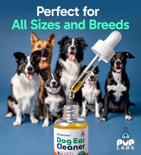 Pup Labs Ear Clear, Natural Dog Ear Cleaner and Infection Treatment for Dogs, Dog Drops for Itching, Irritation, & Wax Build-Up, 1 oz Bottle with Dropper - Image 5