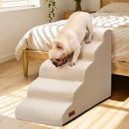 Aodisman Dog Stairs for High Beds,5 Step Pet Ramp for Dogs and Cats,22.4" H - Image 4
