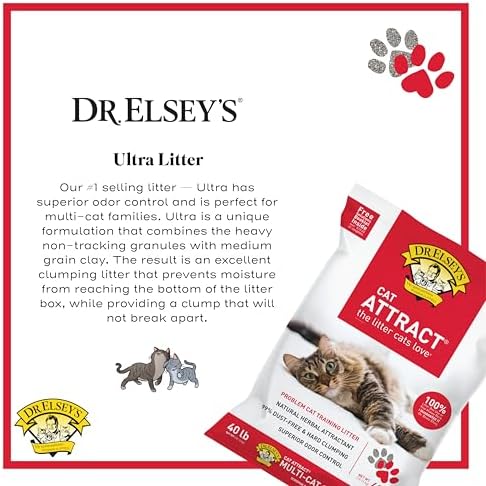 Dr. Elsey's Cat Attract Clumping Clay Cat Litter 40 lb. Bag - Image 3