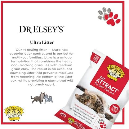 Dr. Elsey's Cat Attract Clumping Clay Cat Litter 40 lb. Bag - Image 3