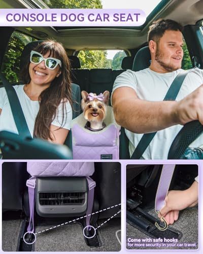 PETSFIT Cat Car Seat with Dual Adjustable Seat-Rail Anchor Hooks - Image 2