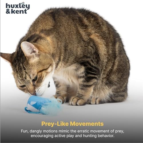 Huxley & Kent Chirpy Interactive Catnip Cat Toy, Bluebird - Image 6