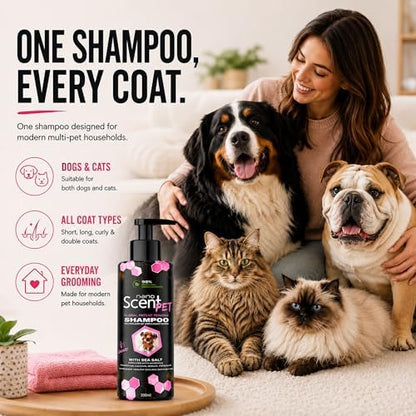 Pet Shampoo for Dogs & Cats, Deep Cleansing Coat Care & Lasting Freshness - Image 5