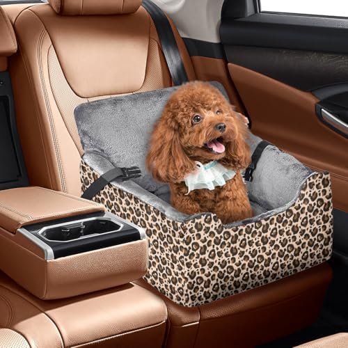 Dog Car Seats for Small Medium Sized Dogs Carseat for Car Funny Fuzzy Pet Dog Booster Car Seat Puppy Under 31 Lbs with Soft Plush Cushion&Washable Removable Cover by Unknown