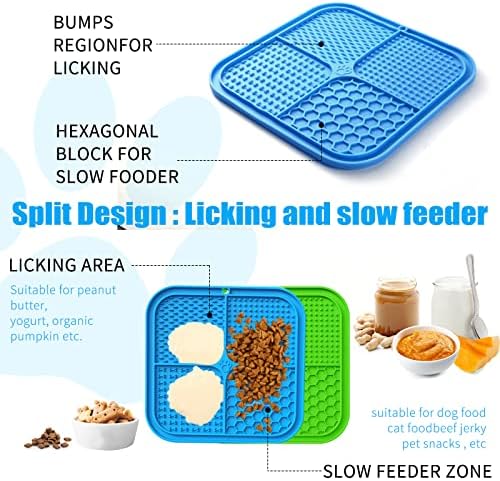 Honomastry Lick Mat for Dogs, Premium Lick Pad with Suction Cups for Dog Anxiety Relief, Slow Feeder Dog Bowls, Bathing, Grooming and Training. - Image 4