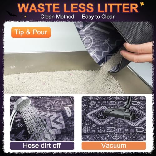 BEAUTYZOO Cat Litter Mat, 28" x 36" Large Litter Trapping Mat, Waterproof - Image 6
