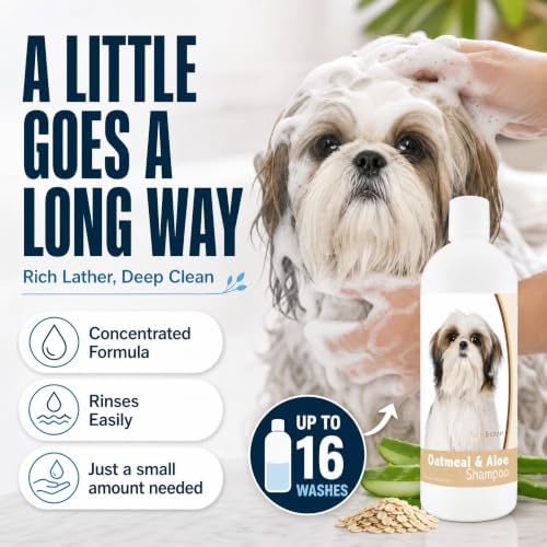 Healthy Breeds Shih Tzu Oatmeal Shampoo with Aloe 16 oz - Image 5