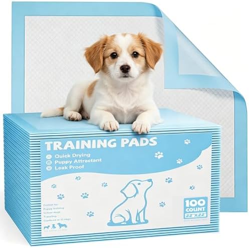 100 Count Puppy Pads, Potty Disposable Training Dog Pee Pads by Aidoly