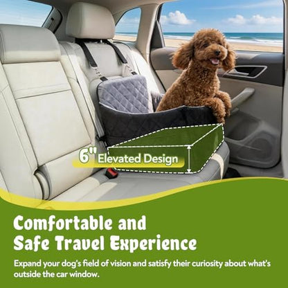 Dog Car Seat for S/M Dogs, Booster Car Seats with Thick Cushion for Dogs Under 32lbs - Image 2