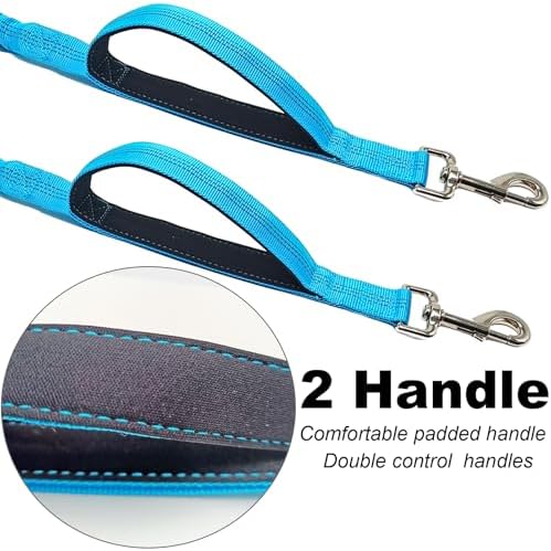 Dual Dog Leash Coupler, Double Control Padded Handles for 2 Dogs - Image 3