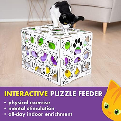 Cat Amazing MEGA – Cat Treat Puzzle Box – Interactive Food Maze – Cat Puzzle Feeder – Treat Box for Indoor Cats – Enrichment Food Toy – Best Cat Toy for Cats! - Image 5