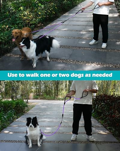 PetBonus Rope Double Dog Leash, No Tangle Dual Leash for Walking Two Dogs - Image 5