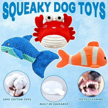 MRSOHRET Dog Squeak Toys for Aggressive Chewers, Crinkle Puppy Chew Toys - Image 4