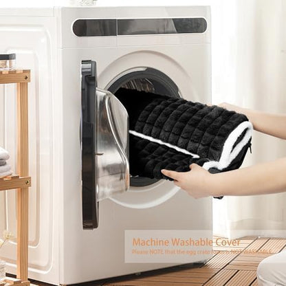 Orthopedic Medium Dog Bed Pillow Pet Sofa Bed 30''X20'' Black - Image 4