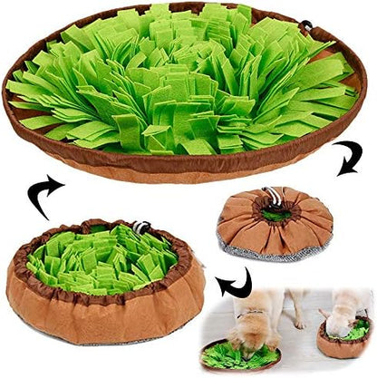 AWOOF Pet Snuffle Mat for Dogs, Interactive Feed Game for Boredom, Encourages Natural Foraging Skills for Cats Dogs Bowl Travel Use, Dog Treat Dispenser Indoor Outdoor Stress Relief by AWOOF