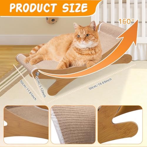Seenelling 25 Pcs Kitten Starter Kit for Indoor Cats Include Cat Scratching Post, Sisal Scratcher Bed, Brushes, Nail Clipper, Balls for Indoor Kittens Supplies Accessories Welcome Gift - Image 3