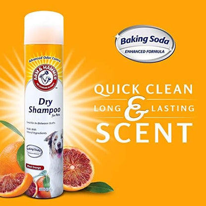 Arm & Hammer Aerosol Dry Dog Shampoo, Blood Orange, 5 Oz, 6-Pack - Image 2