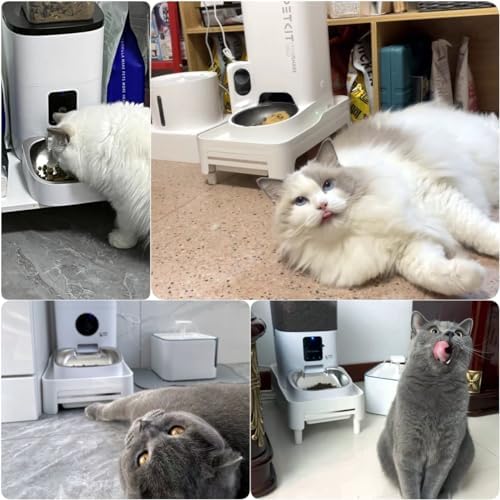 BEBOBLY Adjustable Cat Feeder Stand, Elevated Holder for Automatic Feeders, 3-5.1 in, Nonslip, Adjustable - Image 5