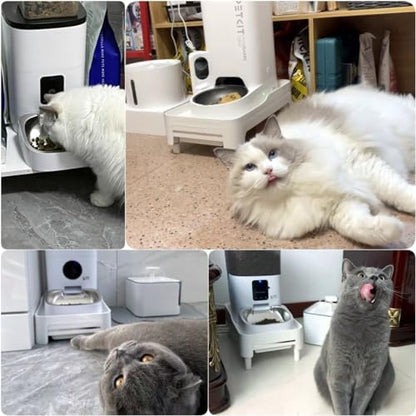 BEBOBLY Adjustable Cat Feeder Stand, Elevated Holder for Automatic Feeders, 3-5.1 in, Nonslip, Adjustable - Image 5