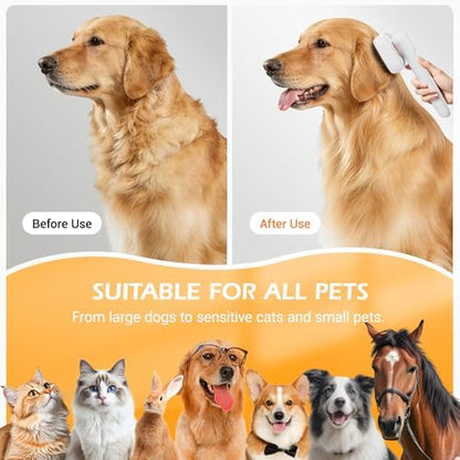 3-in-1 Pet Mist Brush for Dogs & Cats, Self-Cleaning,Rechargeable - Image 6