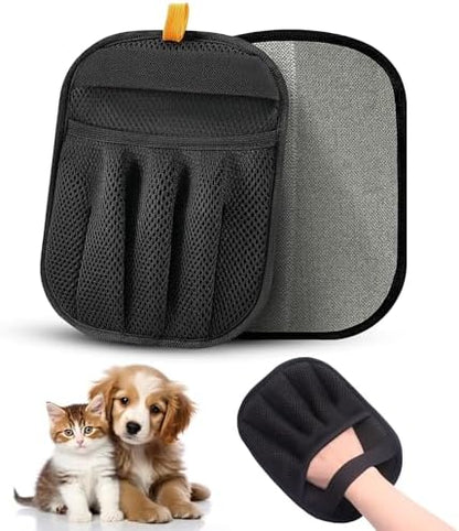 Pet Hair Remover Glove for Dogs & Cats – Reusable Lint & Fur Removal Mitt with Electrostatic Fabric, Non-Slip Five-Finger Design for Couch, Carpet, Furniture, Clothes & Car Interior by SilkenVive