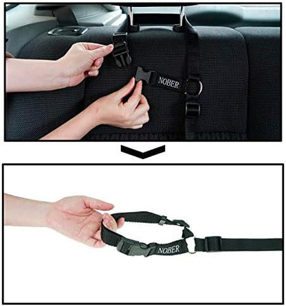 Pet Dog Cat Seat Belts, Car Headrest Restraint Adjustable Safety Leads Vehicle Seatbelt Harness 1 Pack - Image 4