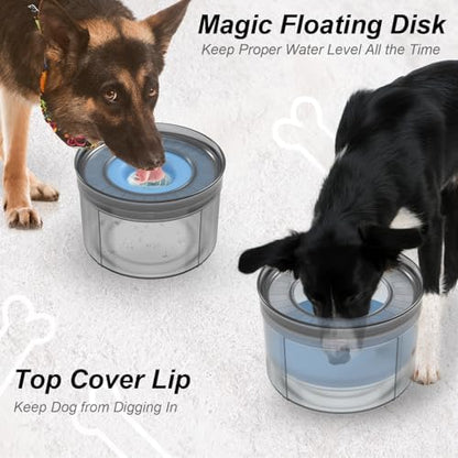 No Spill Water Bowl for Dogs-1Gallon, Anti-Digging & BPA-Free - Image 7