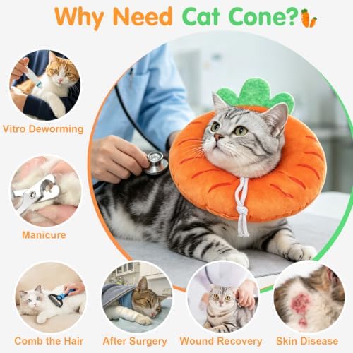 BEAUTYZOO Cat Cone Collars Soft, Cat Donut Recovery E Collar After Surgery - Image 2