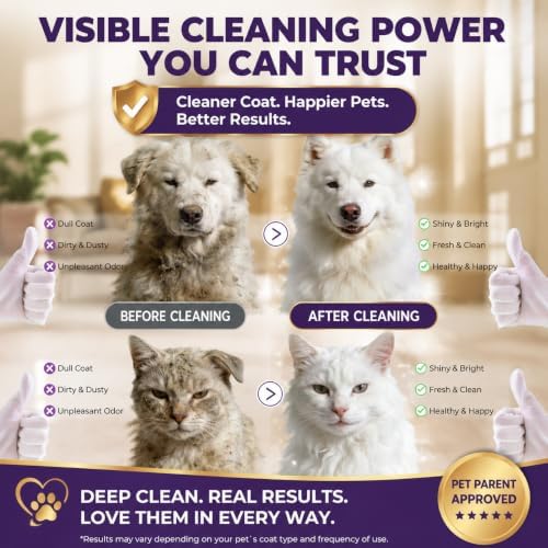 Pet Glove Wipes for Dogs & Cats, 30Pcs Deodorizing Cleaning Gloves with Coconut Oil, Vet Recommended Hypoallergenic Bathless Grooming Wipes for Paws, Body & Ears, No-Rinse - Image 3