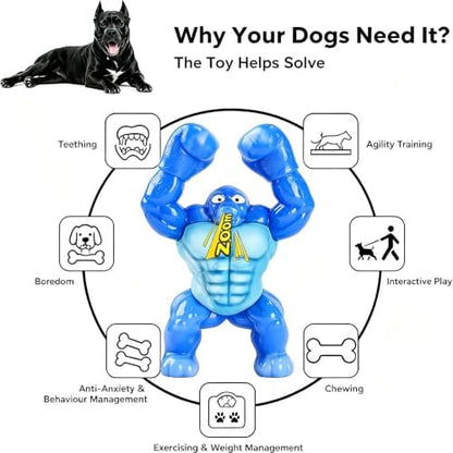 Furdog Dog Toys for Aggressive Chewers Indestructible Dog Toy for Large Dogs Tough Dog Toys to Keep Them Busy - Image 2