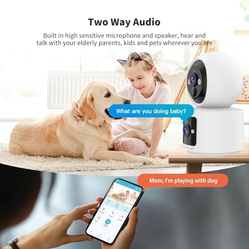 VSTARCAM 2 Lens 2K Indoor Camera with Micro SD Card 128 GB, One-Tap Call, PIR Motion Detection, Color Night Vision, Two-Way Audio - Image 6