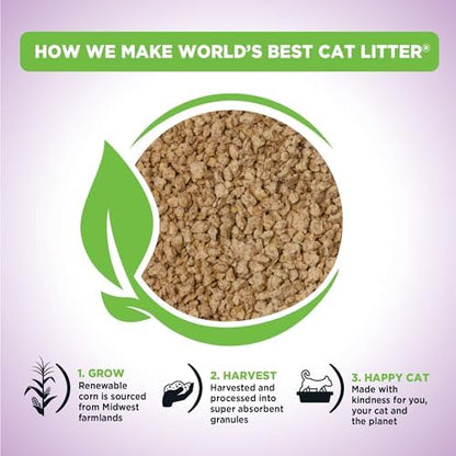 World's Best Cat Litter Lavender, Long-Lasting Odor Control, 15 lb Bag - Image 3