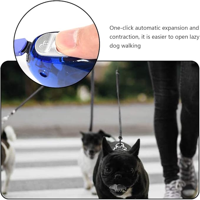 Retractable Small Dog Lead Puppy Lead Travel Cat Retractable Leash Mini and Portable Walking Leash for Small Cats Dogs