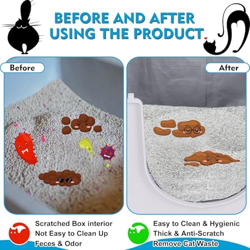 4 Pack Liner F Compatible with Modkat Flip Litter Box, Reusable Liners for Flip Litter Box - Liner F for Cat Litter Box - Image 4