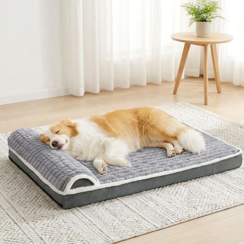 Orthopedic Large Dog Bed Pillow Pet Sofa Bed 42''X28'' Grey by Unknown