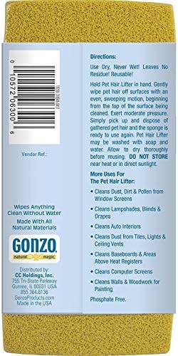 Gonzo Pet Hair Remover - 2 Pack - Lift and Remove Dog, Cat and Other Pet Hair from Furniture, Carpet, Bedding and Clothing - Image 2