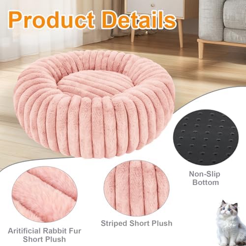 Washable Extra Large Dog Bed,Puppy Kitten Beds for Small Dogs(Pink,XXL) - Image 2