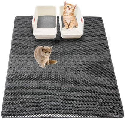 Cat Litter Mat, XL 28x47 inch, Large Litter Trapping Mat for Litter Boxes by Unknown