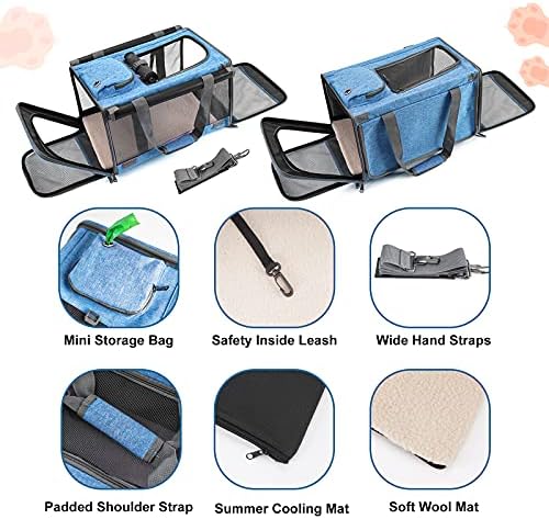 GAPZER Pet Carrier for Large and Medium Cat, Soft-Sided Pet Crate for Puppy - Image 4