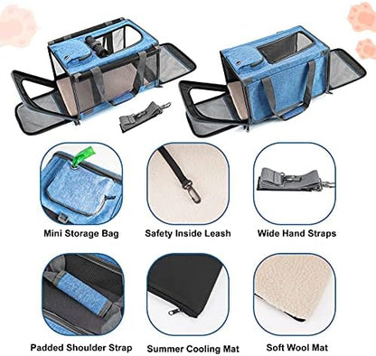 GAPZER Pet Carrier for Large and Medium Cat, Soft-Sided Pet Crate for Puppy - Image 4
