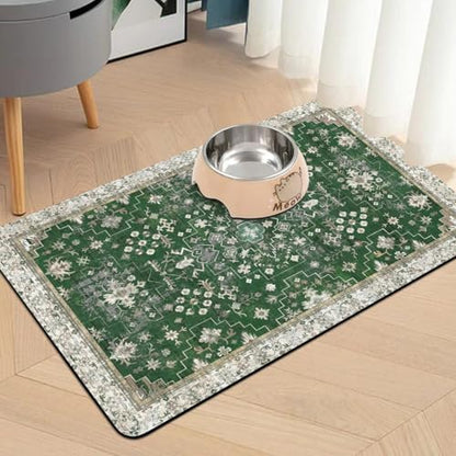 Pet Food Mats for Floor, Absorbent Dog Mat for Food and Water Dispenser Mat, Dog Food Mat Quick Dry Cat Food Mat Pet Supplies - Image 2