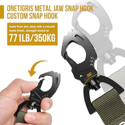 OneTigris Tactical Bungee Leash with 2 Handles Quick Release (Ranger Green) - Image 3