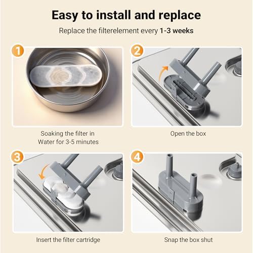 Dog Water Fountain Filter 6-Pack+6 Sponges Set - Image 6