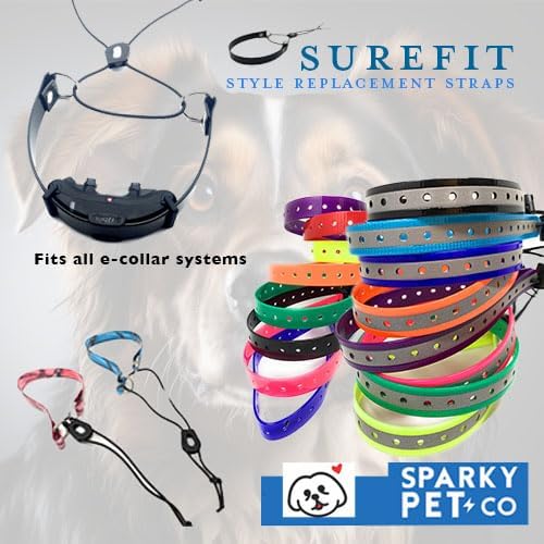 Replacement GPS eCollar with Adjustable Bungee, Multi-Hole Design, and Secure Toggle Closure for Small Dogs (Teal Blue, Small Neck)