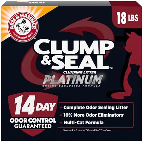 ARM & Hammer Clump & Seal Platinum Clumping Cat Litter, Online Only, 18 Lbs by ARMHAMMER