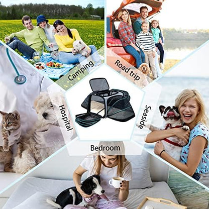 Cat Dog Airline Approved Expandable Pet Carrier for Small Pets - Image 7