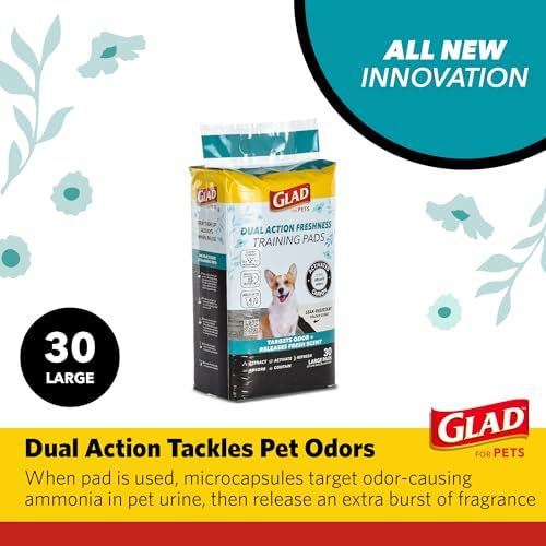 Glad for Pets Activated Carbon Puppy Training Pads, 23 x 23 in, 30 Ct - Image 2