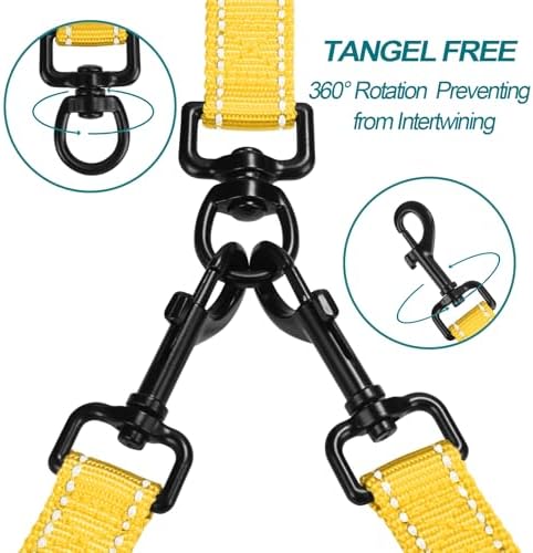 PetBonus Double Dog Leash, No Tangle Dual Leash, Walking Training Lead - Image 2
