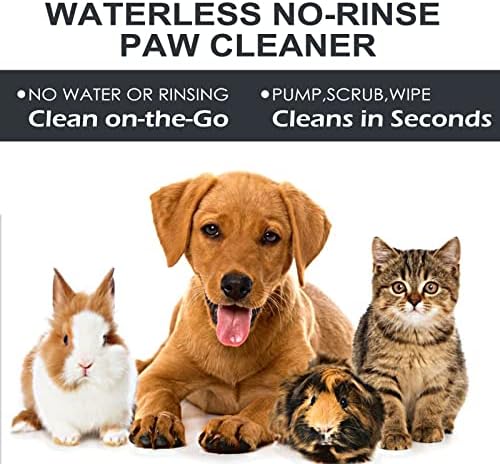 MCstars No-Rinse Dog Paw Cleaner Foam with Silicone Brush - Image 6