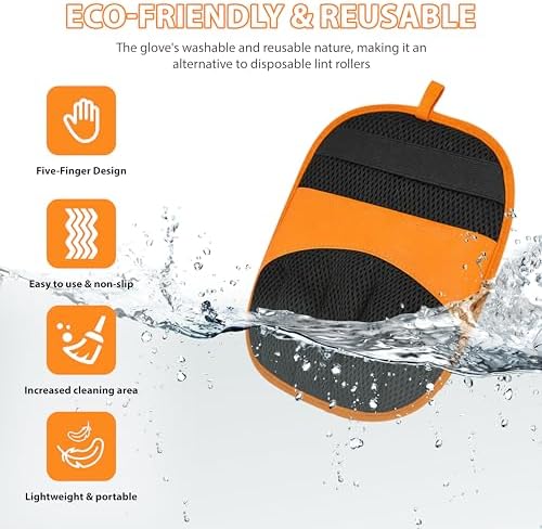 Pet Grooming Glove Set for Dogs & Cats - Professional Pet Hair Removal Glove with Free Nail Clippers and Silicone Finger Toothbrush - Image 5